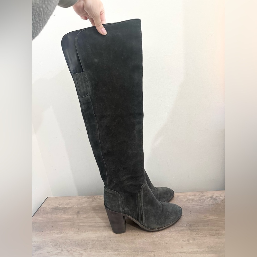Vince Camuto Melaya Over-the-Knee Boot Dark gray Suede Size 9